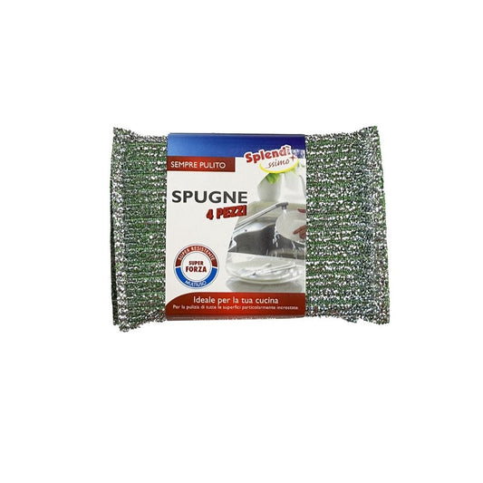 set 4 spugne multiuso, utensili da cucina visti frontalmente