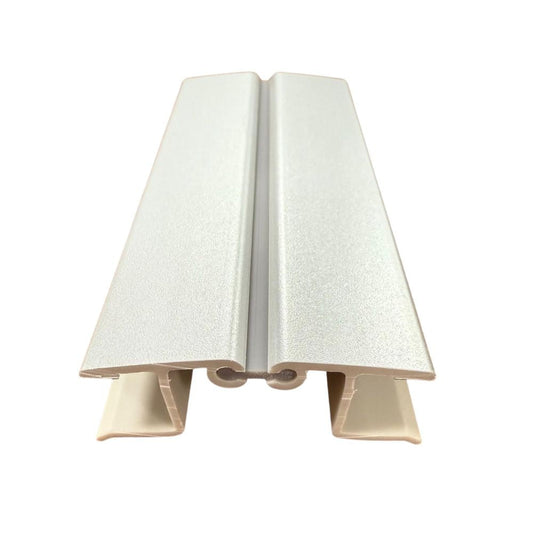 profilo angolare in pvc pbda-10 rivestito in alluminio, zoccolo per cucina visto frontalmente