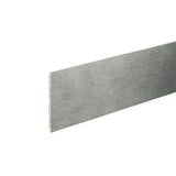 zoccolo in pvc con rivestimento in carta effetto alluminio h 10 cm 4 metri, zoccolo per cucina visto frontalmente