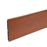 zoccolo per cucina in pvc barra 4 mtl h15 colore ciliegio arizona, zoccolo per cucina visto frontalmente