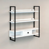 Scaffale da parete Severo mensole e cassetto