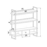 Scaffale da parete Severo mensole e cassetto
