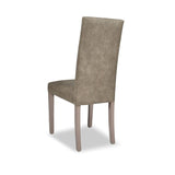 Sedia Nancy in tessuto Yuma 15 tortora con struttura in tinta