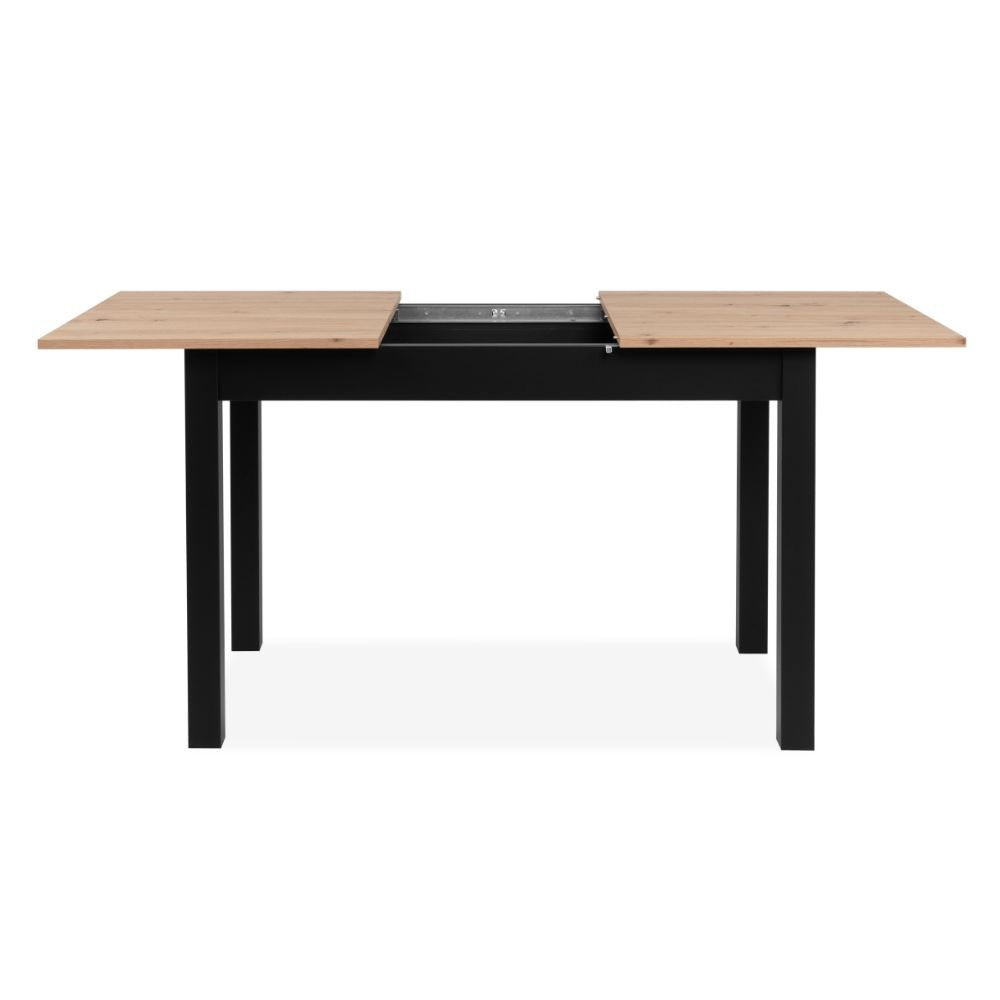 Tavolo allungabile Coburg 120 colore rovere con gambe nere