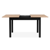 Tavolo allungabile Coburg 120 colore rovere con gambe nere