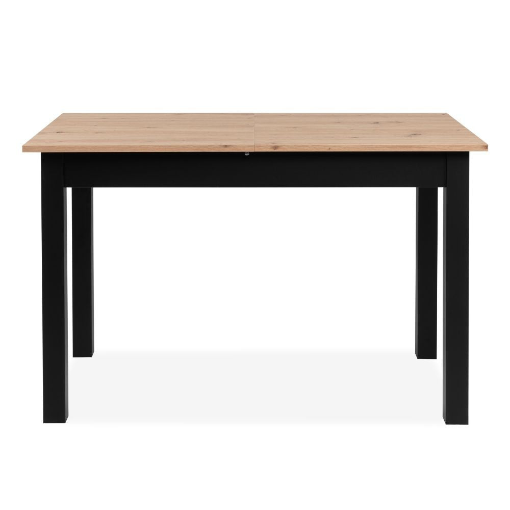 Tavolo allungabile Coburg 120 colore rovere con gambe nere