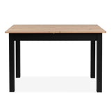 Tavolo allungabile Coburg 120 colore rovere con gambe nere