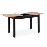 Tavolo allungabile Coburg 120 colore rovere con gambe nere
