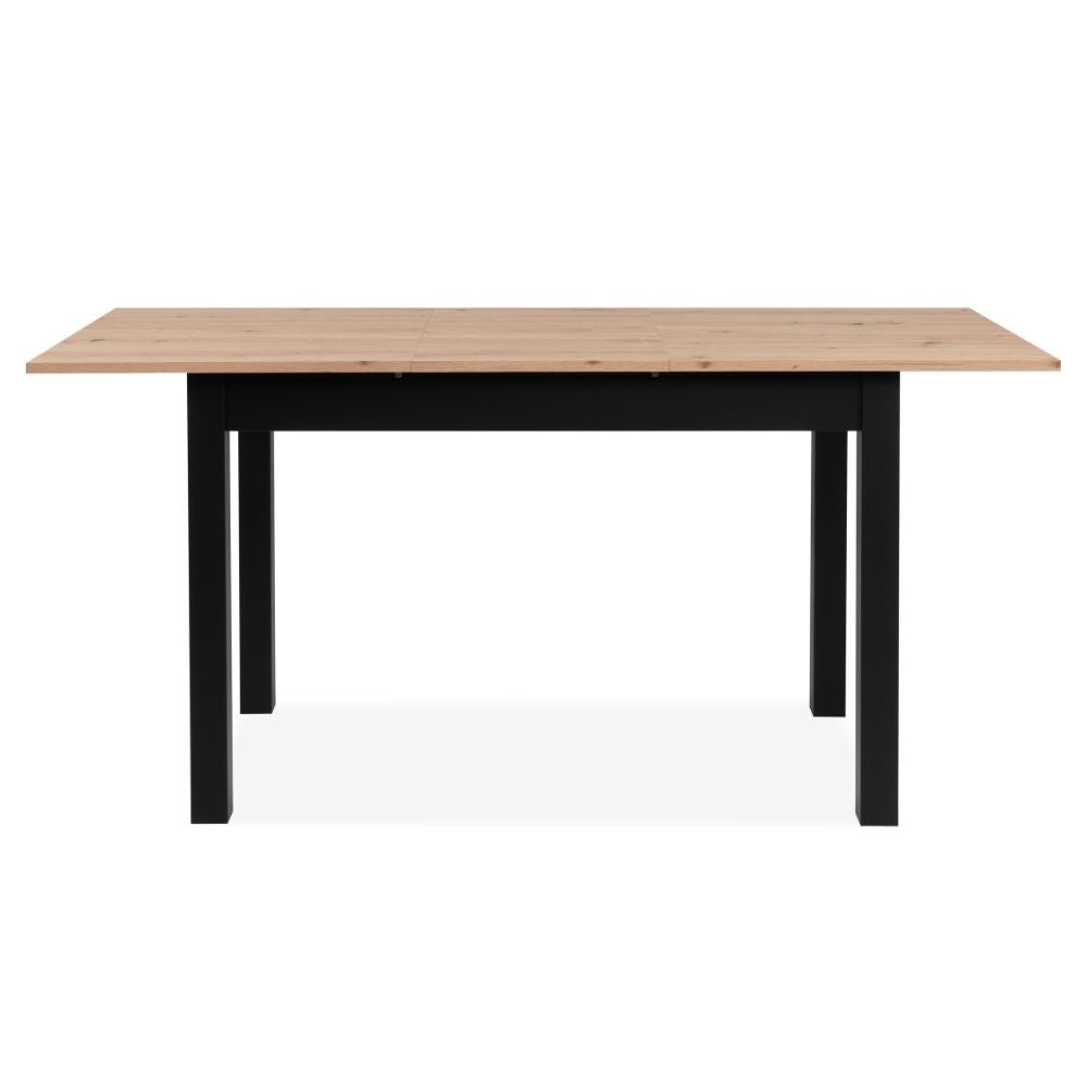 Tavolo allungabile Coburg 120 colore rovere con gambe nere