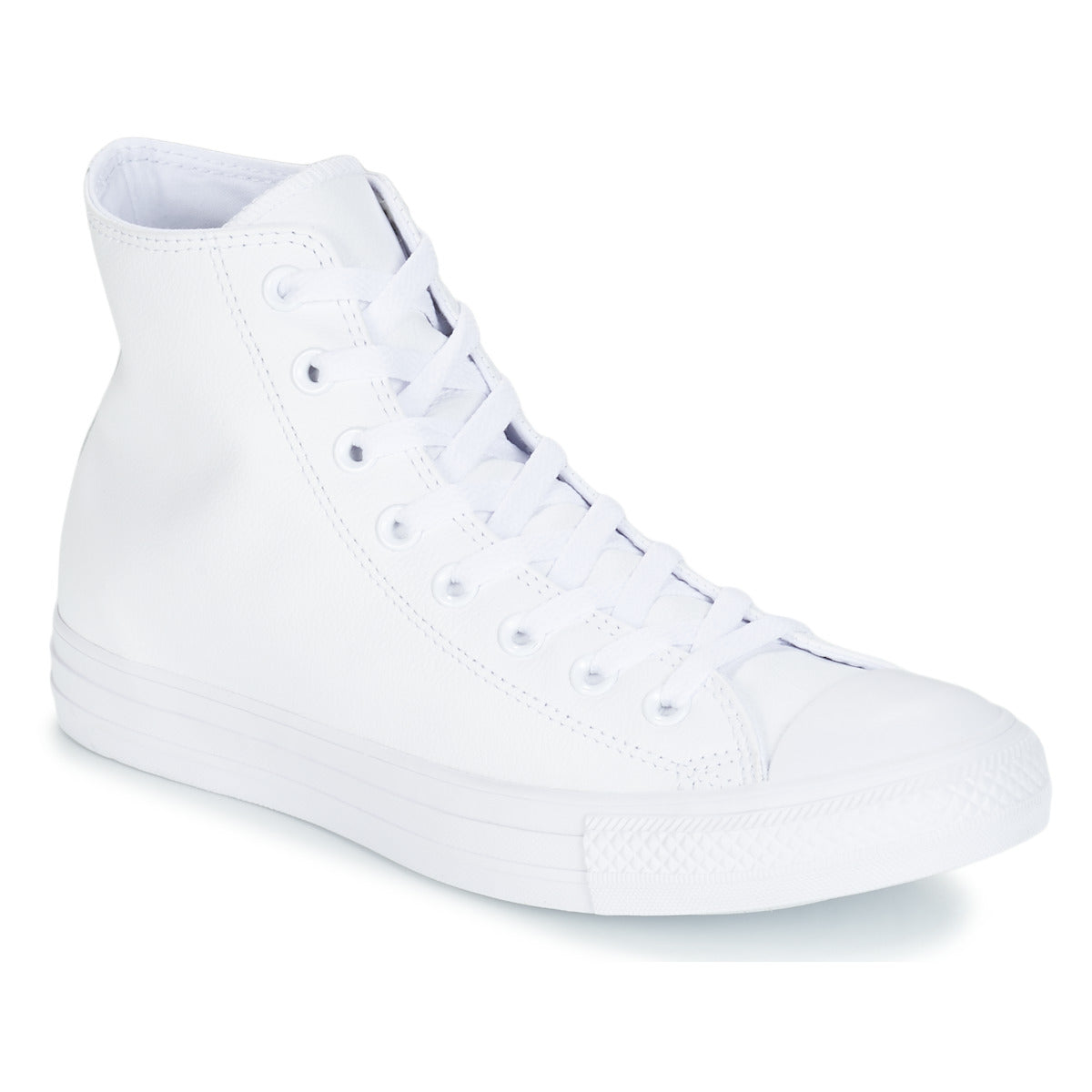 Sneakers alte uomini Converse  ALL STAR MONOCHROME CUIR HI  Bianco 