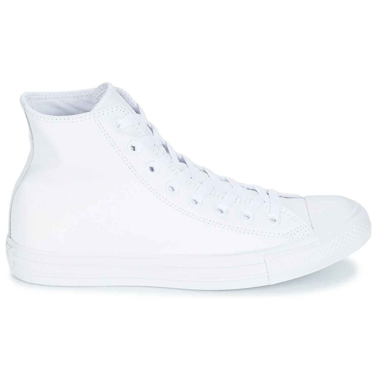 Sneakers alte uomini Converse  ALL STAR MONOCHROME CUIR HI  Bianco 