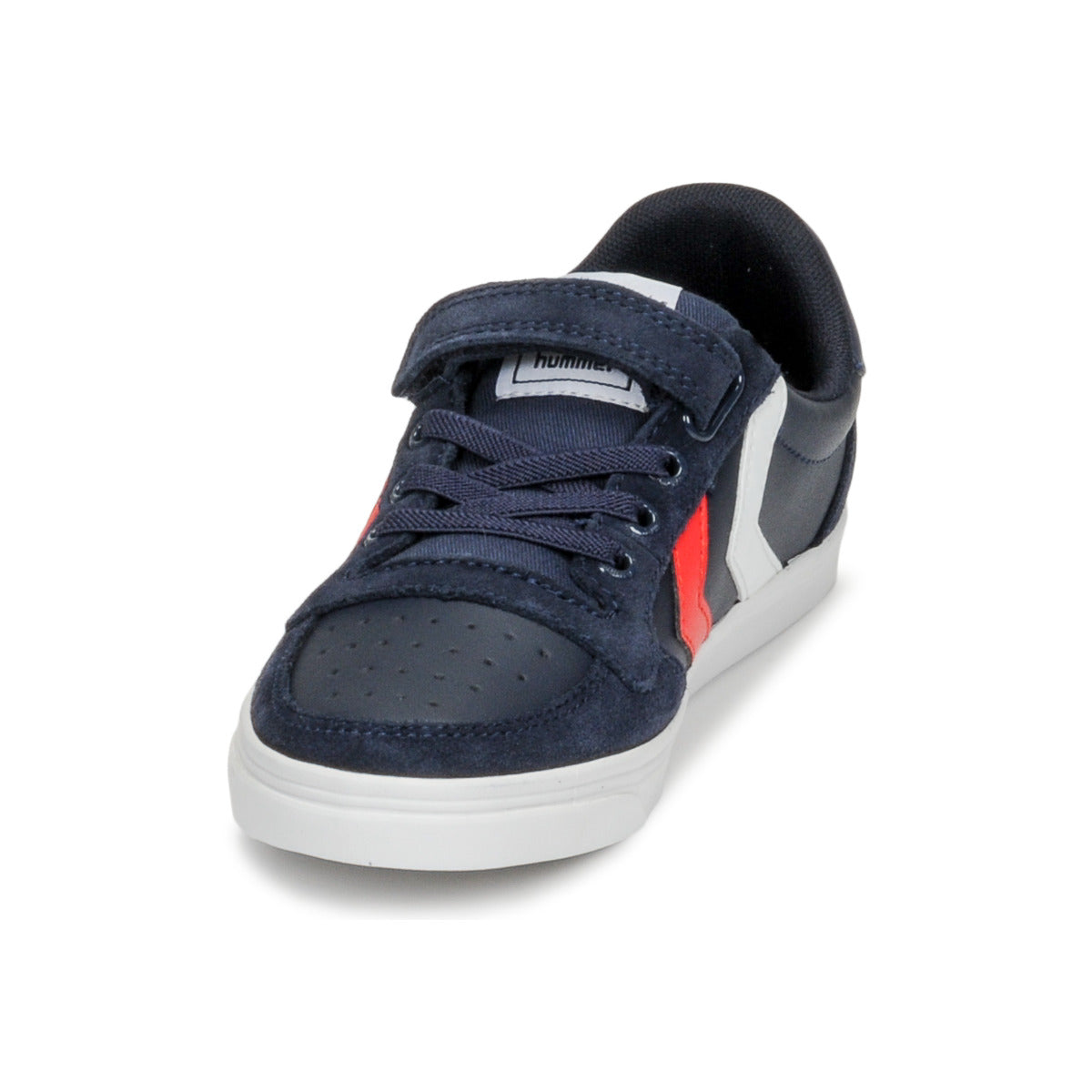 Scarpe bambini ragazza hummel  SLIMMER STADIL LEATHER LOW JR  Blu 