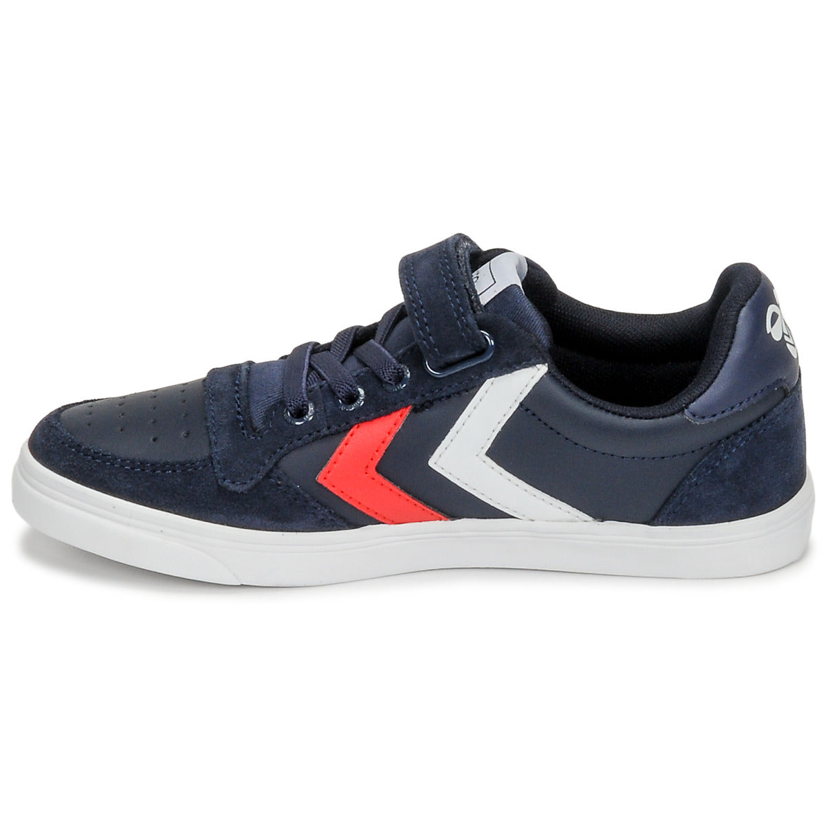 Scarpe bambini ragazza hummel  SLIMMER STADIL LEATHER LOW JR  Blu 