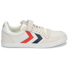 Scarpe bambini ragazza hummel  SLIMMER STADIL LEATHER LOW JR  Bianco 