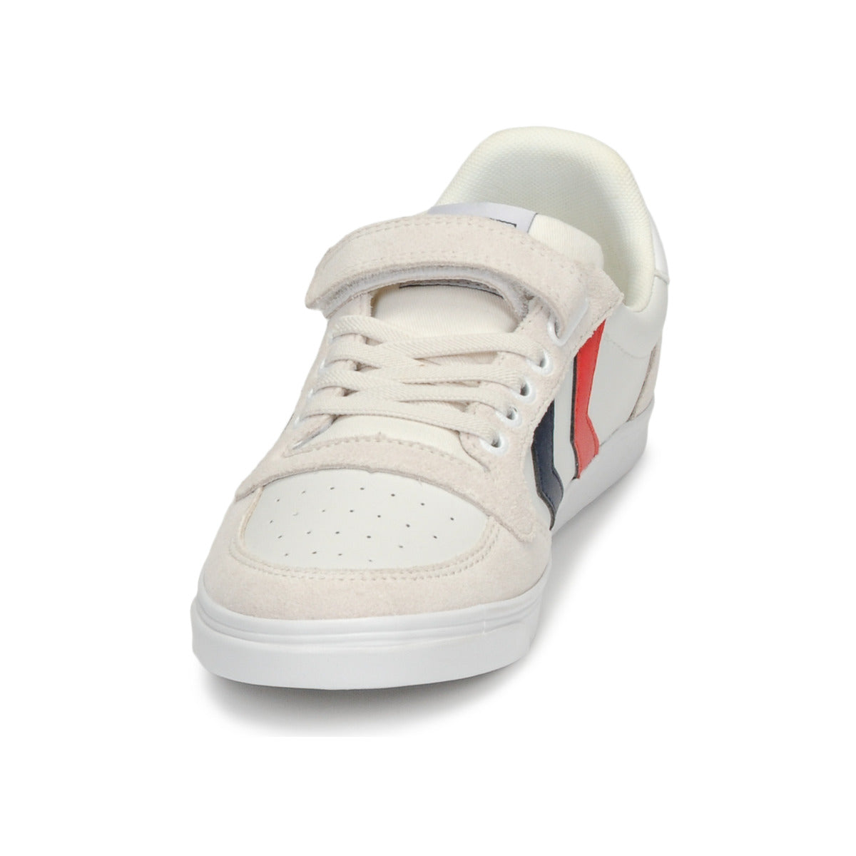 Scarpe bambini ragazza hummel  SLIMMER STADIL LEATHER LOW JR  Bianco 