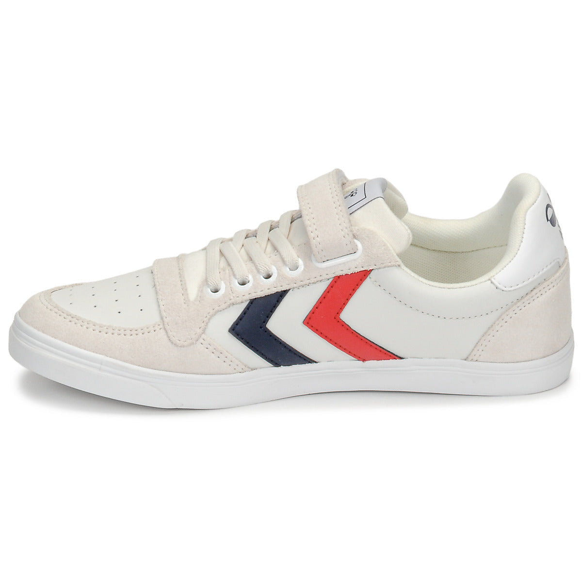 Scarpe bambini ragazza hummel  SLIMMER STADIL LEATHER LOW JR  Bianco 