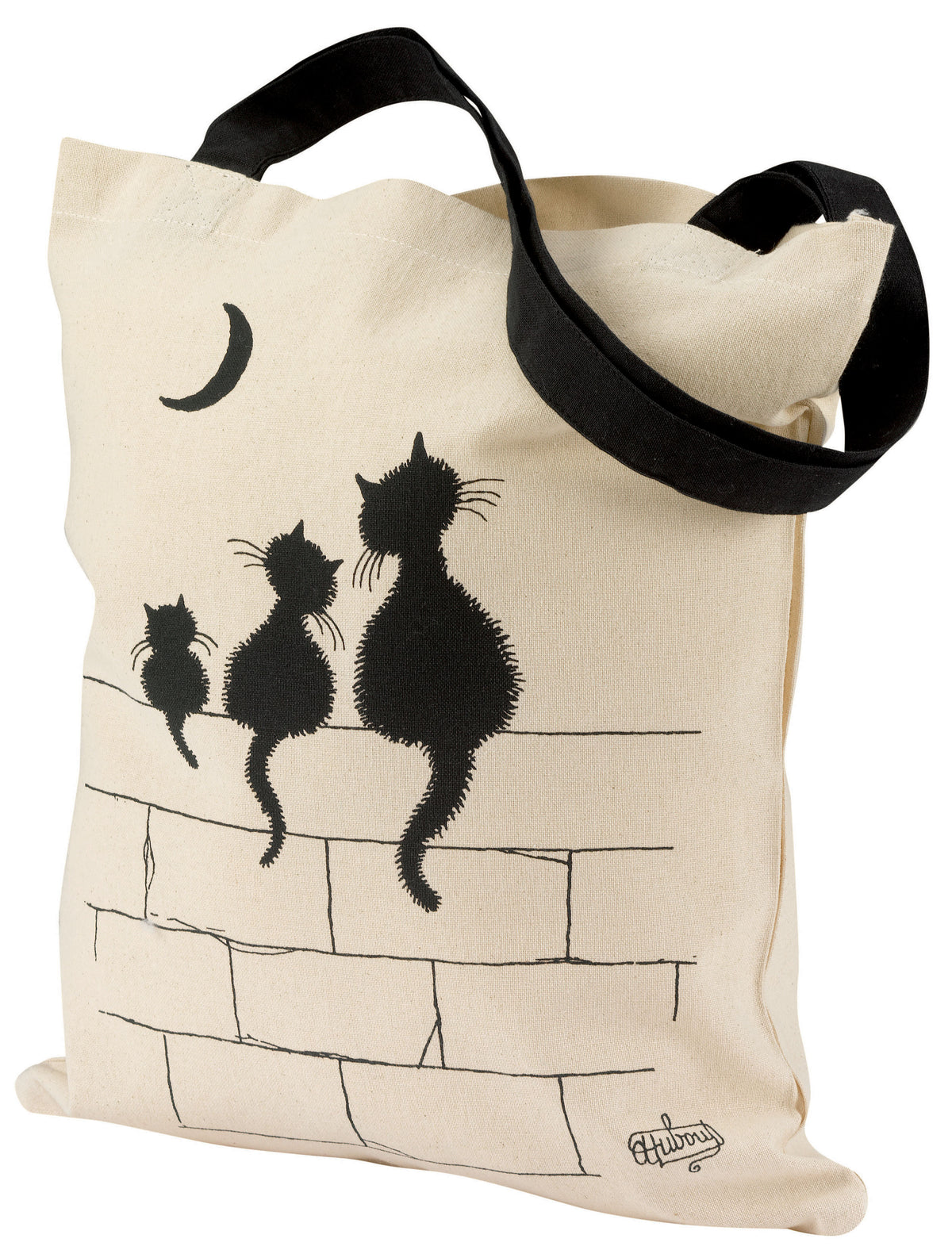 Borsa Dubout 3 chats Écru 40 X 35