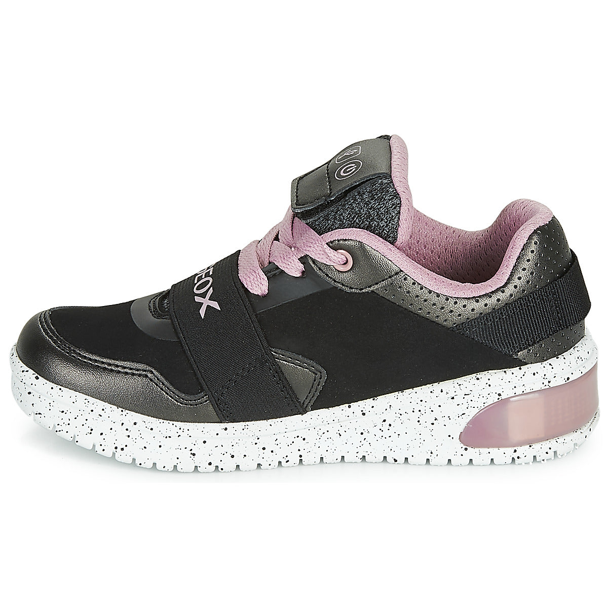 Scarpe bambini ragazza Geox  J XLED GIRL  Nero 