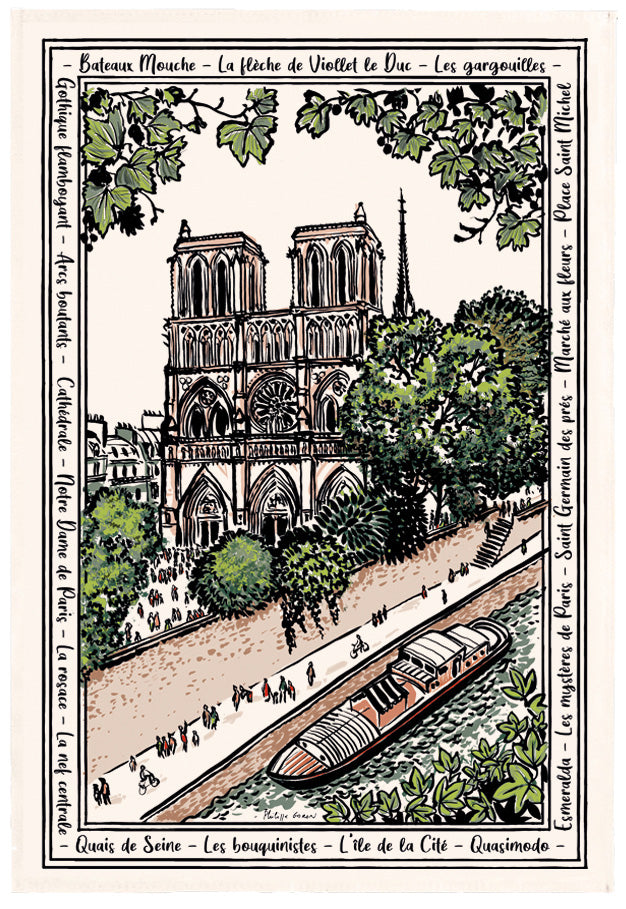 Asciugamano Notre dame Écru 48 X 72