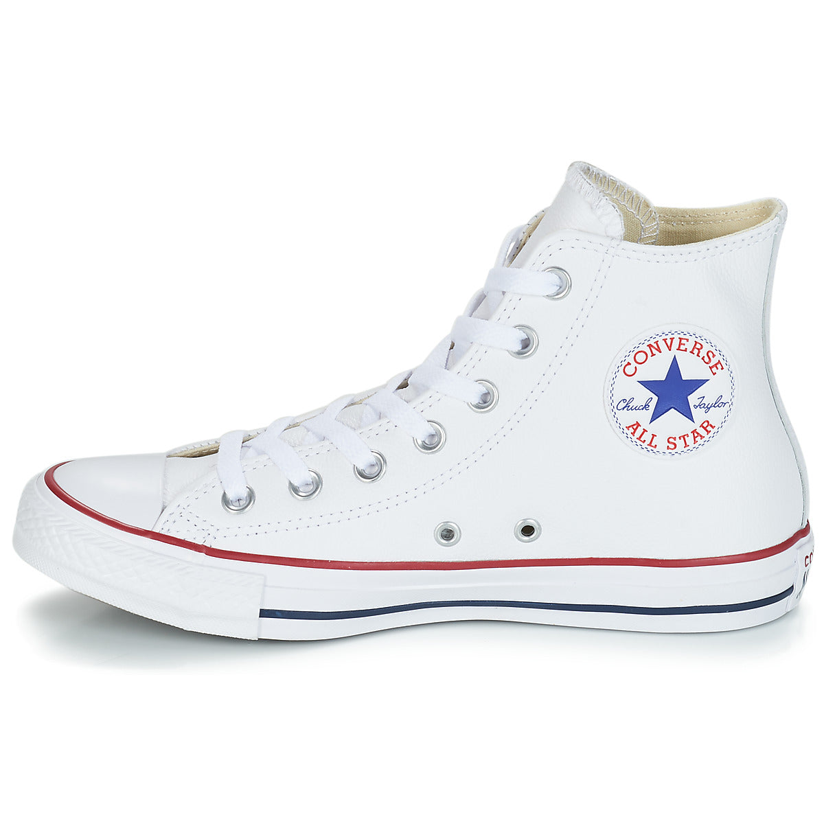 Sneakers alte uomini Converse  Chuck Taylor All Star CORE LEATHER HI  Bianco 