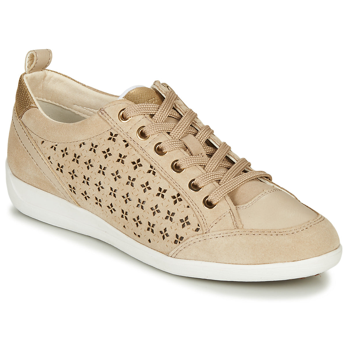 Sneakers basse donne Geox  D MYRIA  Beige 