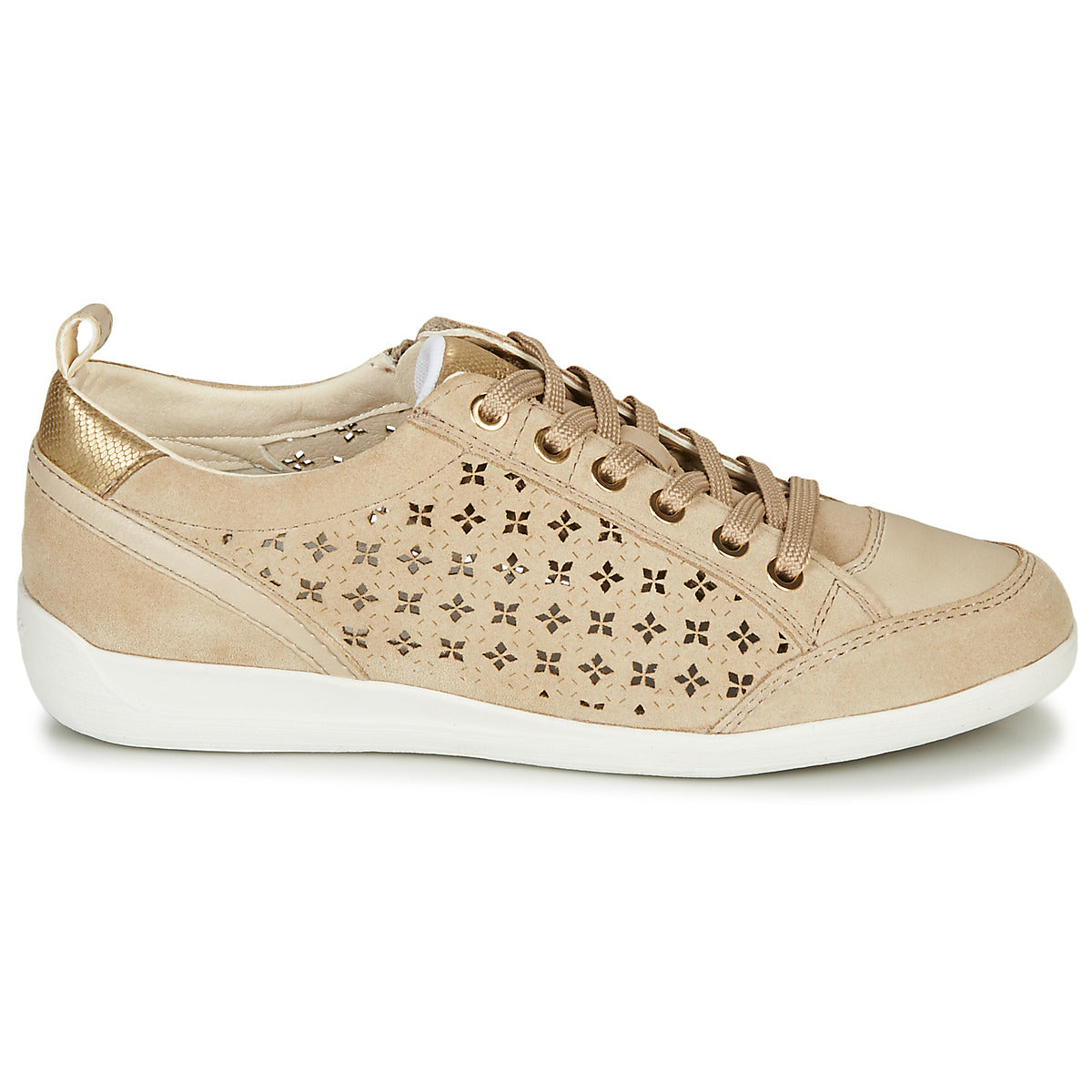 Sneakers basse donne Geox  D MYRIA  Beige 