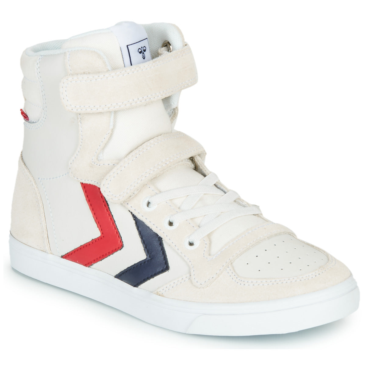 Scarpe bambini ragazza hummel  SLIMMER STADIL LEATHER HIGH JR  Bianco 