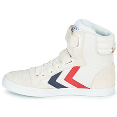 Scarpe bambini ragazza hummel  SLIMMER STADIL LEATHER HIGH JR  Bianco 