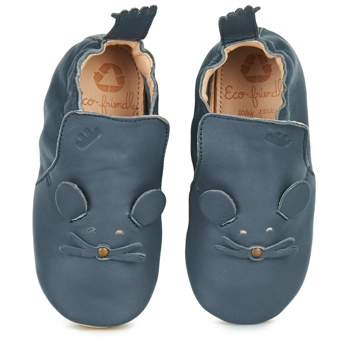 Pantofole bambini ragazza Easy Peasy  BLUBLU MOUSE  Blu 