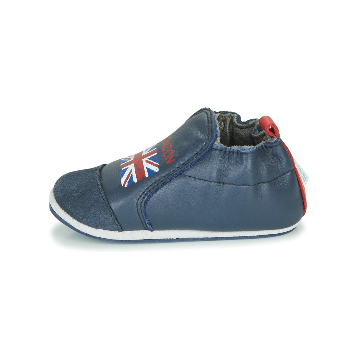 Pantofole bambini ragazza Robeez  LONDON FLAG  Blu 