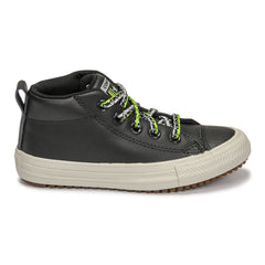 Scarpe bambini ragazza Converse  CHUCK TAYLOR ALL STAR STREET BOOT DOUBLE LACE LEATHER MID  Nero 