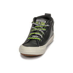 Scarpe bambini ragazza Converse  CHUCK TAYLOR ALL STAR STREET BOOT DOUBLE LACE LEATHER MID  Nero 