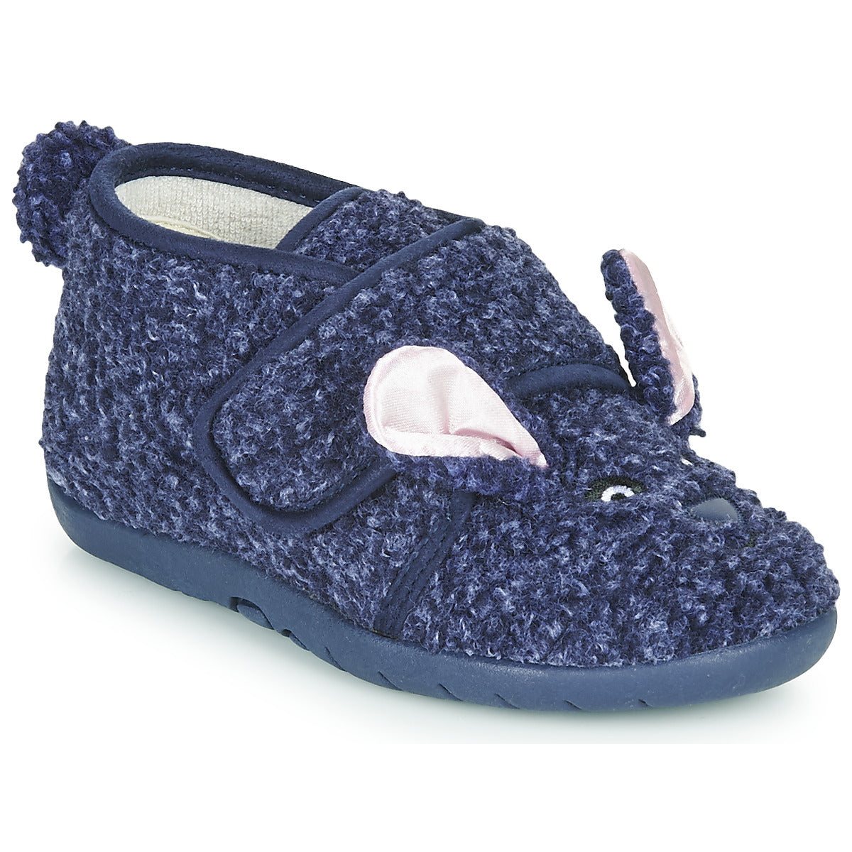 Pantofole bambini ragazzo Little Mary  LAPINVELCRO  Blu 