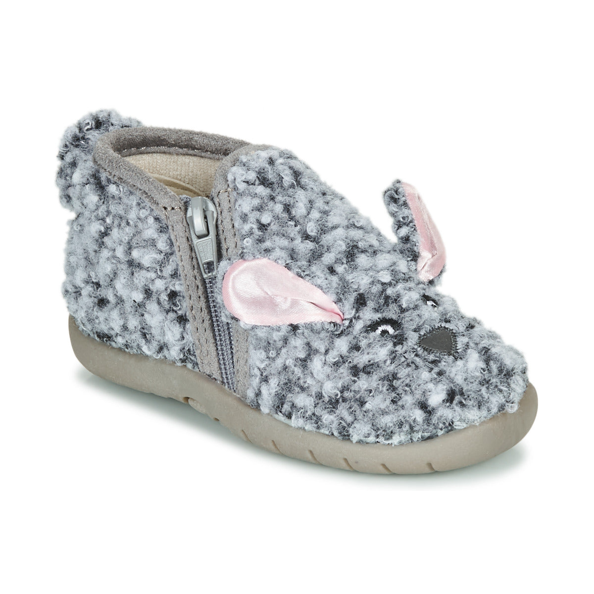 Pantofole bambini ragazza Little Mary  LAPINZIP  Grigio 