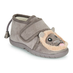 Pantofole bambini ragazza Little Mary  LIONVELCRO  Grigio 