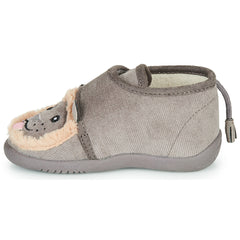 Pantofole bambini ragazza Little Mary  LIONVELCRO  Grigio 