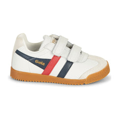 Scarpe bambini ragazza Gola  HARRIER LEATHER VELCRO  Bianco 