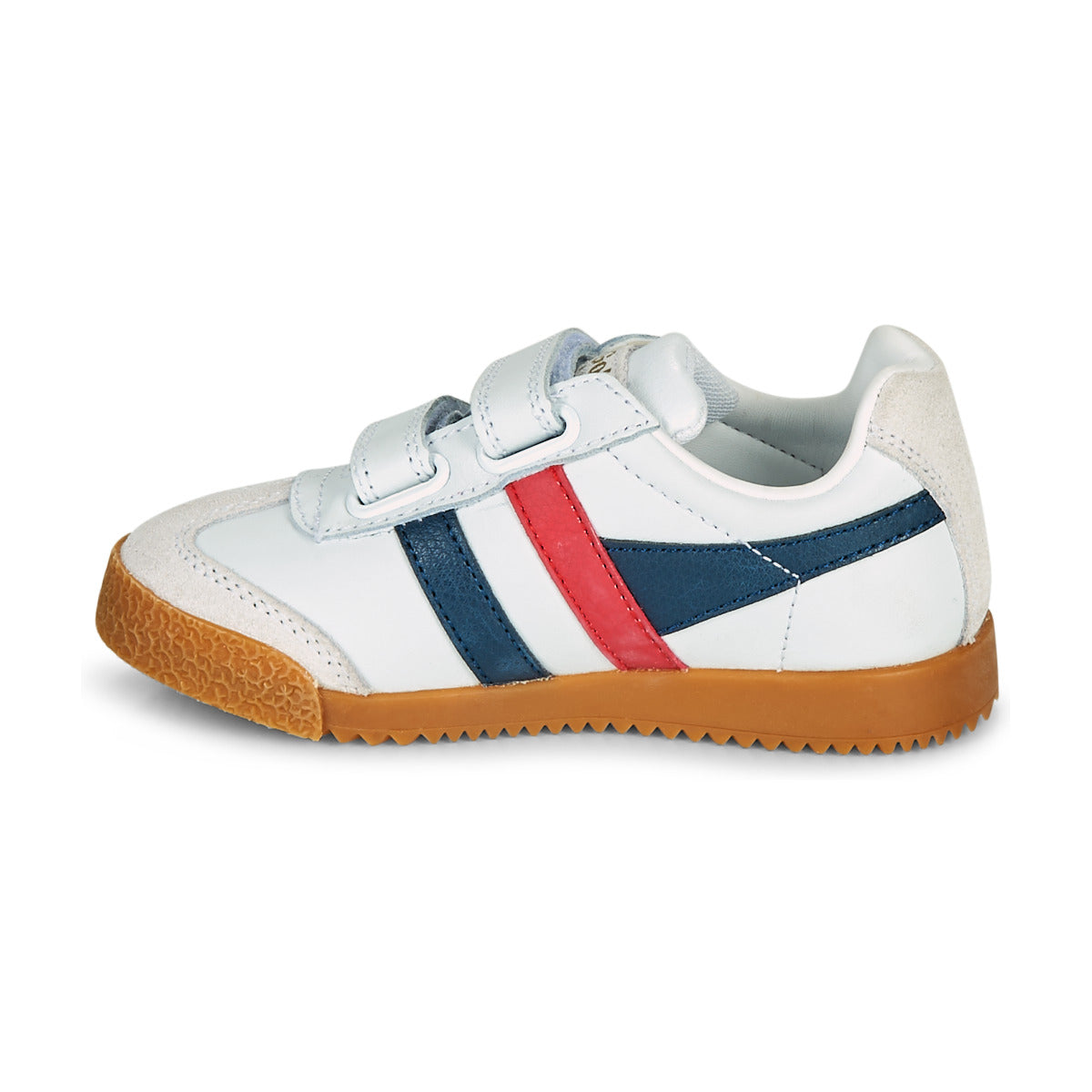 Scarpe bambini ragazza Gola  HARRIER LEATHER VELCRO  Bianco 