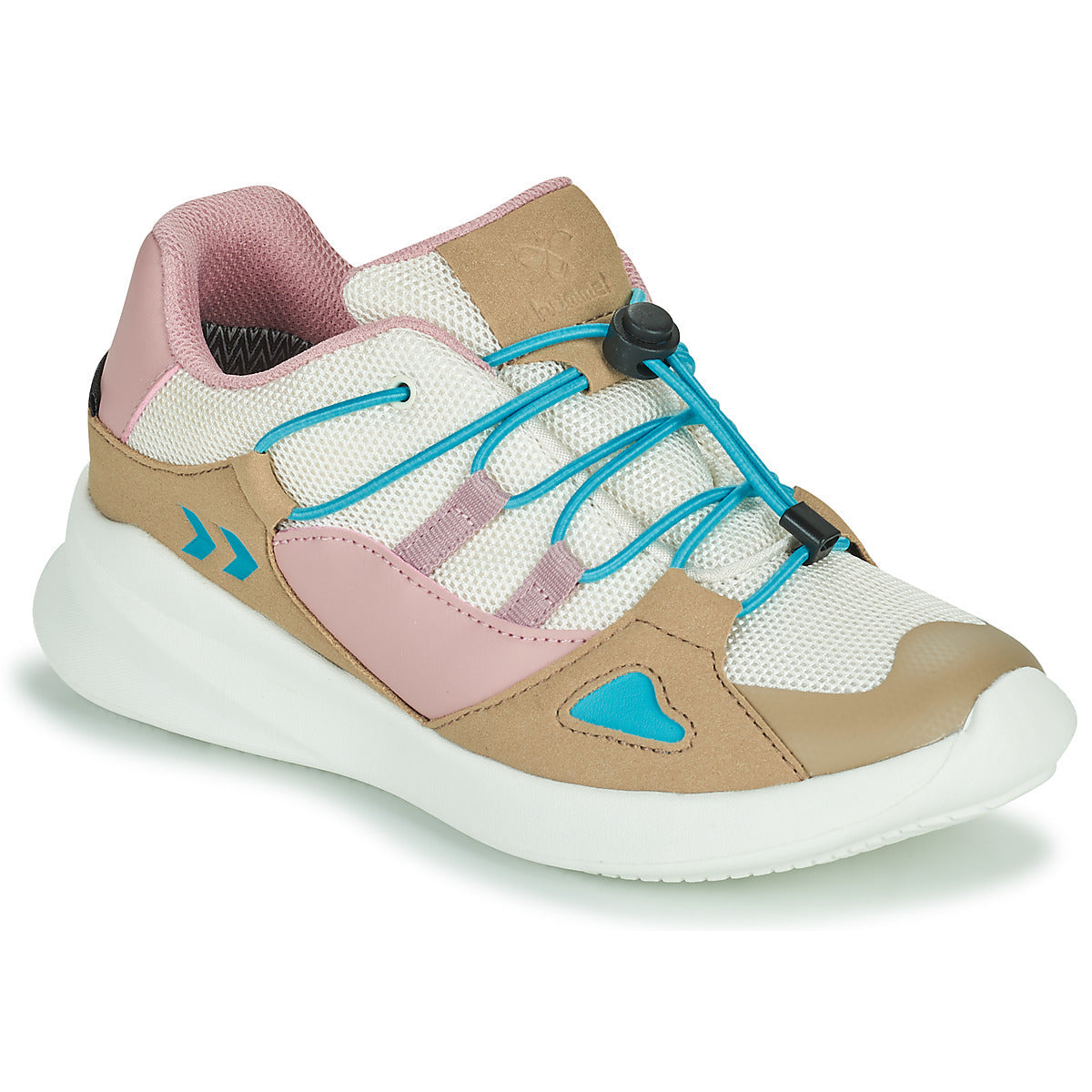 Scarpe bambini ragazza hummel  BOUNCE RUNNER TEX JR  Beige 