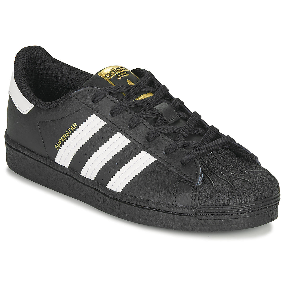 Scarpe bambini ragazza adidas  SUPERSTAR C  Nero 