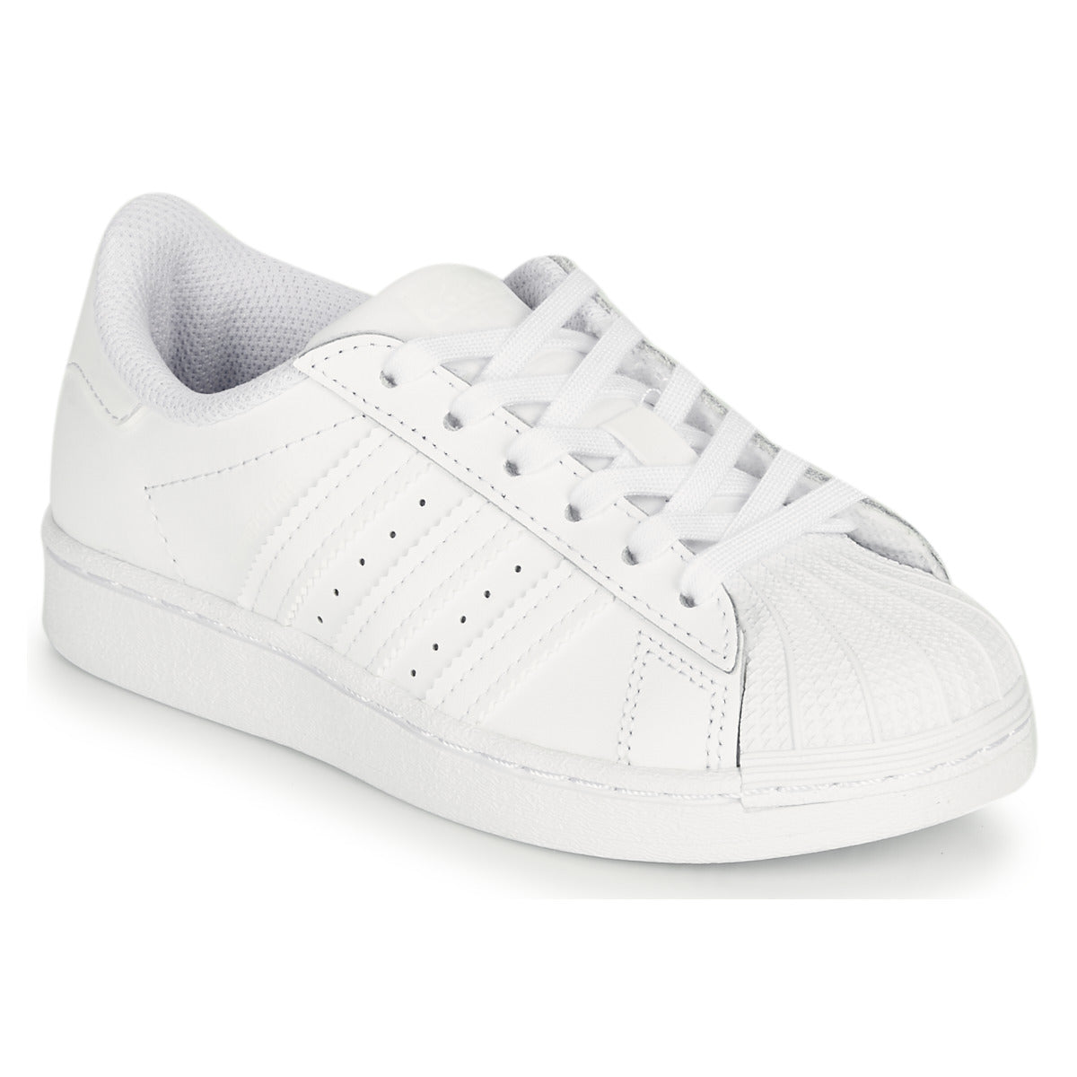 Scarpe bambini ragazzo adidas  SUPERSTAR C  Bianco 