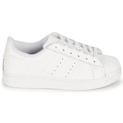 Scarpe bambini ragazzo adidas  SUPERSTAR C  Bianco 