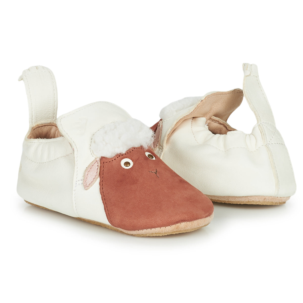 Pantofole bambini ragazza Easy Peasy  BLUBLU MOUTON  Bianco 