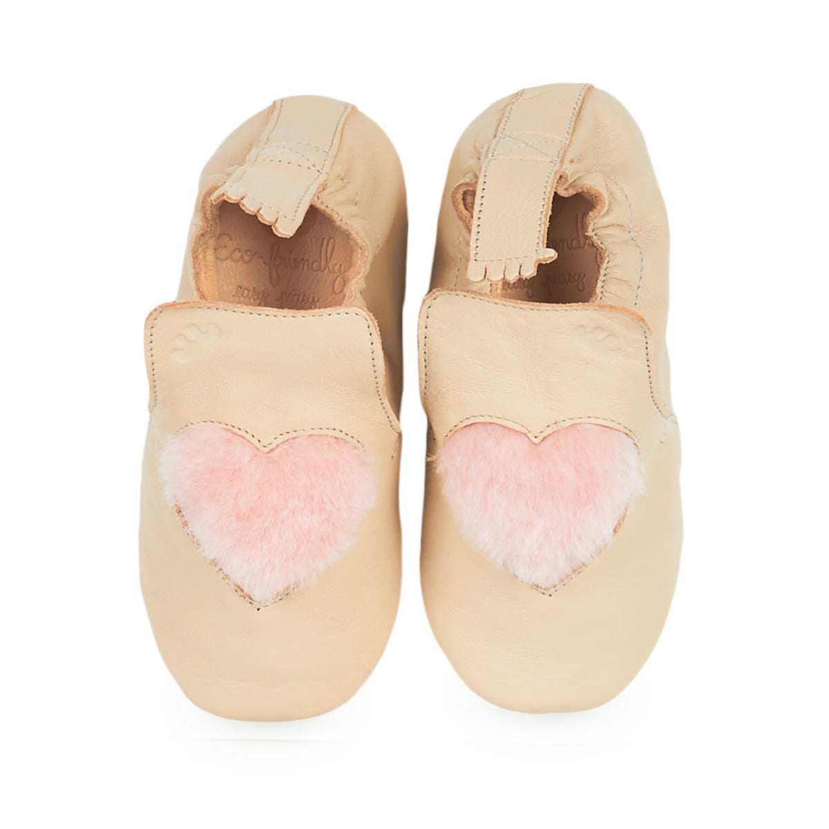 Pantofole bambini ragazza Easy Peasy  BLUBLU COEUR  Beige 