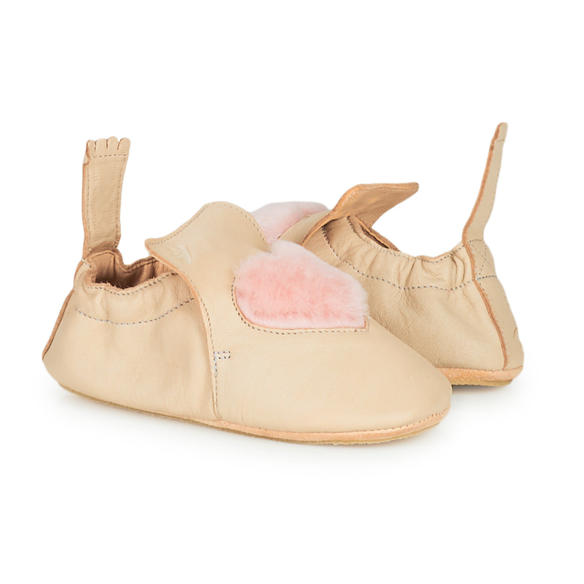 Pantofole bambini ragazza Easy Peasy  BLUBLU COEUR  Beige 