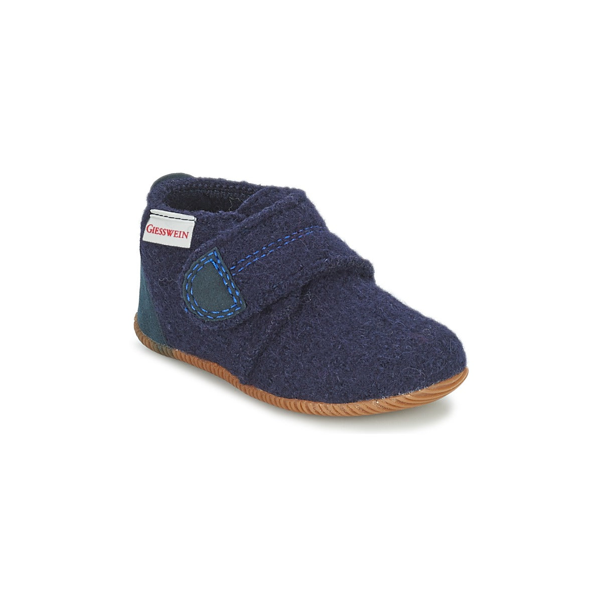 Pantofole bambini ragazzo Giesswein  OBERSTAUFEN  Blu 