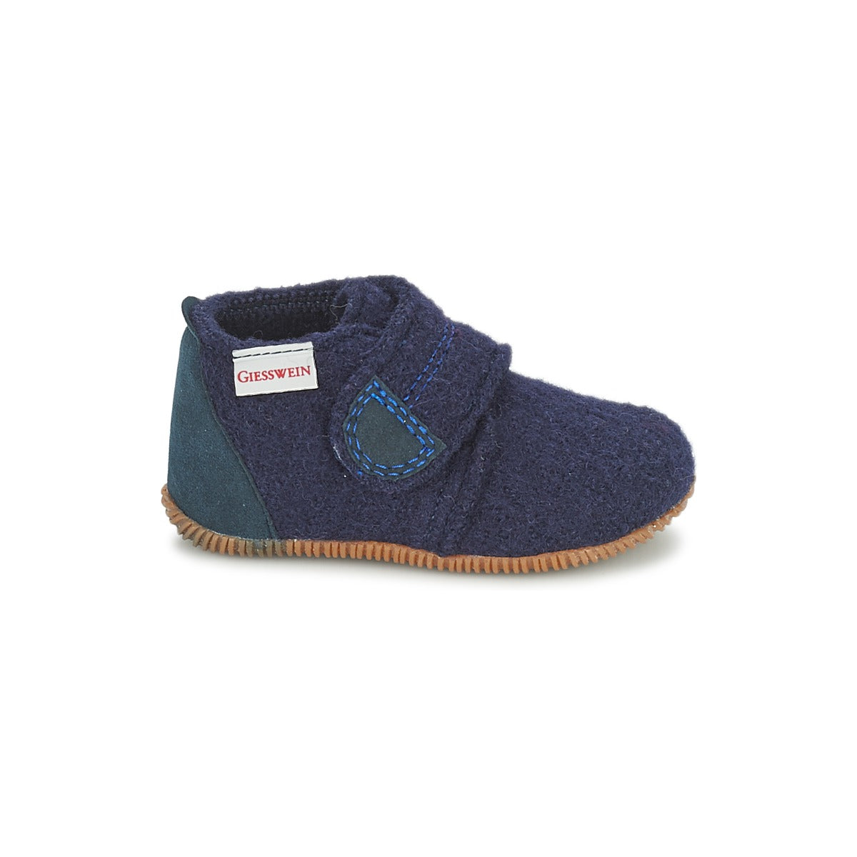 Pantofole bambini ragazzo Giesswein  OBERSTAUFEN  Blu 