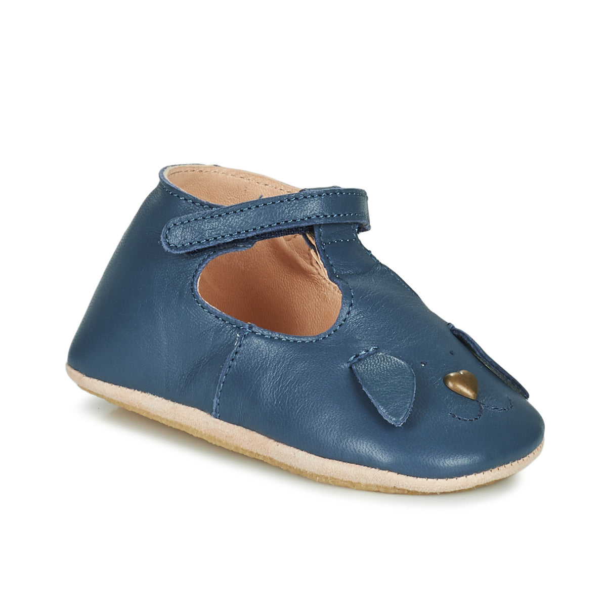 Pantofole bambini ragazza Easy Peasy  LOULLYP CHIEN  Blu 