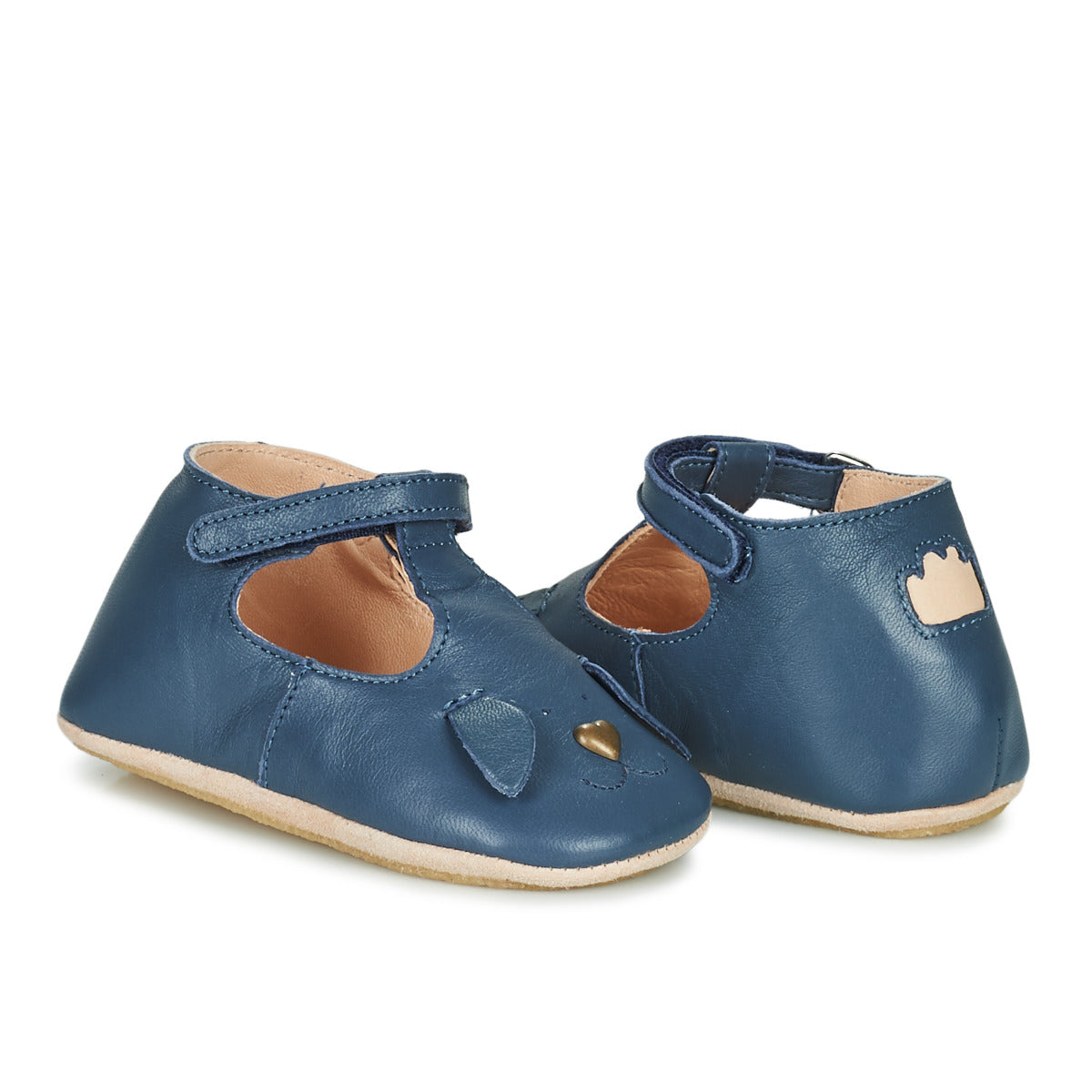 Pantofole bambini ragazza Easy Peasy  LOULLYP CHIEN  Blu 