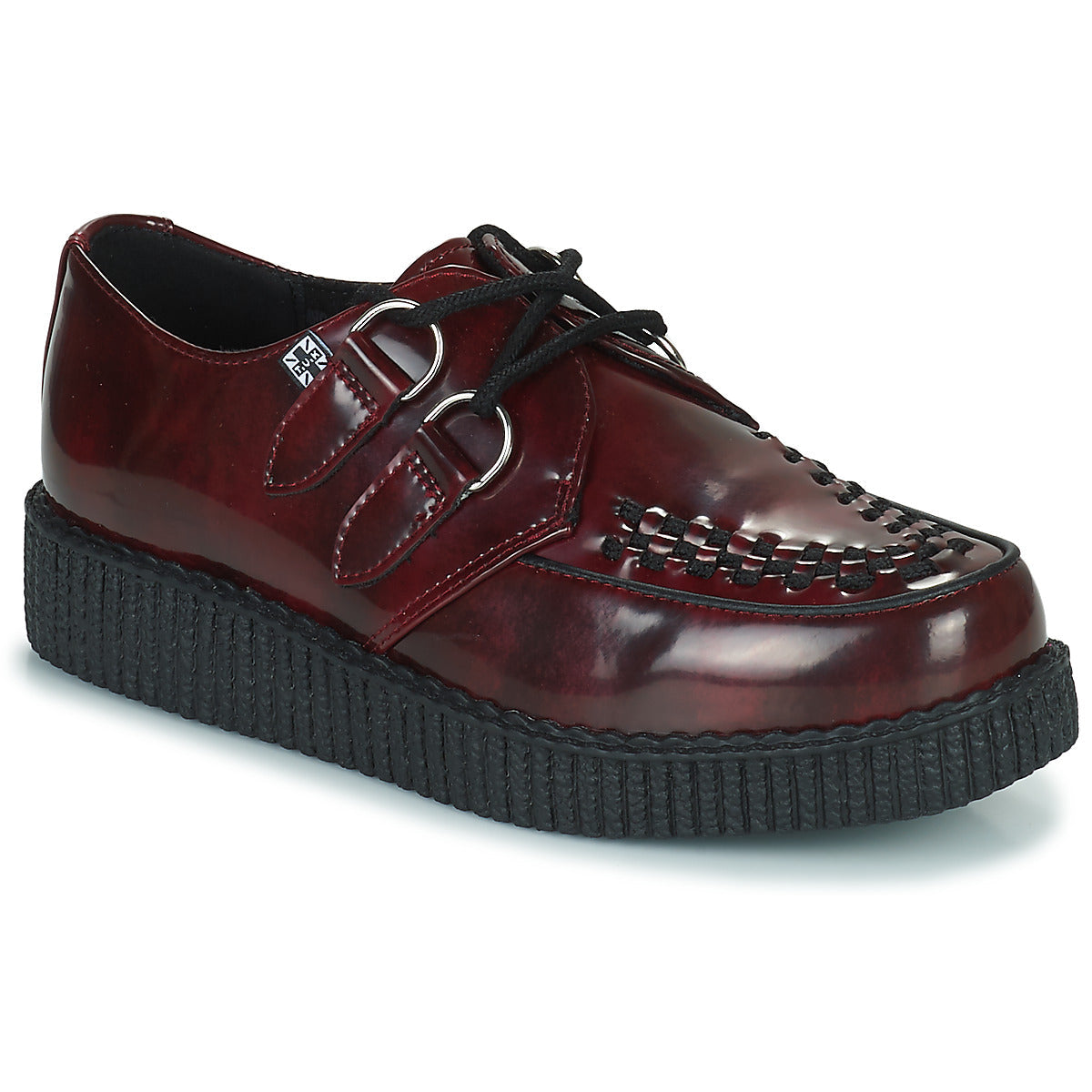 Scarpe donne TUK  Viva Low Creeper Burgundy  Rosso 